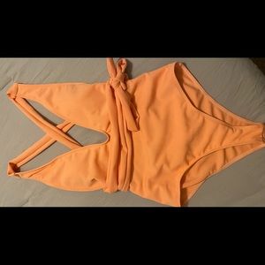 SHEIN bathing suit new never worn peach large